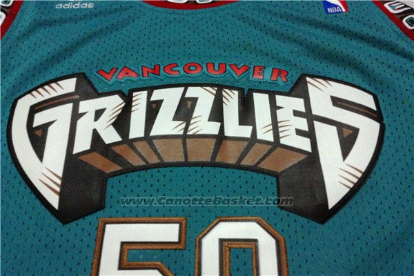Maglia Vancouver Grizzlies Bryant Reeves #50 Historic Retro Verde